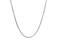 Sterling Silver Rhodium Plated Box Chain 1.3mm