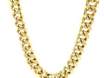 14k Yellow Gold Semi Solid Miami Cuban Chain (10.70 mm)