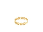 14k Yellow Gold Chain Link Ring(1.50 mm)