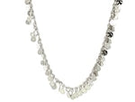 Sterling Silver 16 inch Necklace with Textured Beads