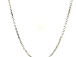 14k White Gold Diamond Cut Cable Link Chain (1.9 mm)