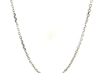 14k White Gold Diamond Cut Cable Link Chain 1.8mm