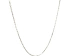 18k White Gold Cable Chain 1.1mm