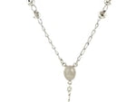 Rosary Chain and Large Bead Necklace in Sterling Silver