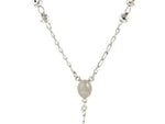 Rosary Chain and Large Bead Necklace in Sterling Silver