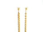 14k Yellow Gold Polished Drop Earrings