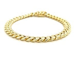 10k Yellow Gold Semi Solid Miami Cuban Bracelet (7.20 mm)