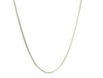 18k White Gold Round Wheat Chain 1.4mm