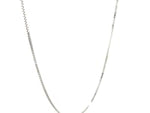 18k White Gold Classic Box Chain (0.85 mm)