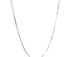 14k White Gold Classic Box Chain (0.85 mm)