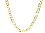 5.7mm 14k Yellow Gold Solid Curb Chain