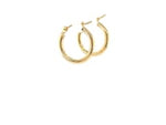 14k Yellow Gold Polished Hoop Earrings (2x15mm)