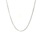 14k White Gold Diamond Cut Cable Link Chain (1.5 mm)