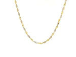 2.0mm 14k Two-Tone Gold Singapore Chain