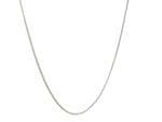 10k White Gold Adjustable Wheat Chain (1.00 mm)