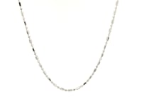 Sterling Silver Rhodium Plated Bead Chain 1.5mm