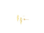 14k Yellow Gold Roman Coin Earrings