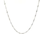 14k White Gold Singapore Chain 1.5mm