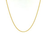 14k Yellow Gold Bead Chain 1.5mm (1.50 mm)