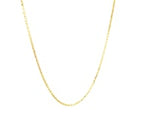 14k Yellow Gold Diamond Cut Cable Link Chain (1.10 mm)