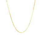 18k Yellow Gold Diamond Cut Cable Link Chain (1.10 mm)