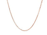 14k Rose Gold Diamond Cut Cable Link Chain (1.30 mm)