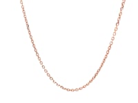 14k Rose Gold Diamond Cut Cable Link Chain 1.3mm