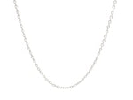 18k White Gold Round Cable Chain (1.50 mm)