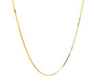 18k Yellow Gold Box Chain 0.8mm (0.78 mm)