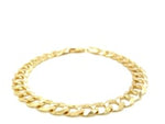 8.2mm 10k Yellow Gold Curb Bracelet