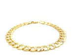 14k Yellow Gold Solid Curb Bracelet (8.20 mm)