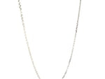 10k White Gold Cable Chain (1.10 mm)