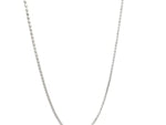 14k White Gold Adjustable Popcorn Chain (1.00 mm)