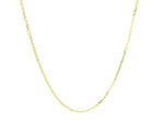 14k Yellow Gold Diamond Cut Cable Link Chain (1.10 mm)