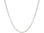 14k White Gold Rolo Chain (1.90 mm)