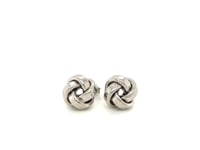 Sterling Silver Polished Love Knot Earrings(10mm)