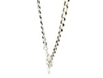 Sterling Silver Polished Wide Link Toggle Necklace