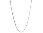 10k White Gold Classic Box Chain 0.8mm