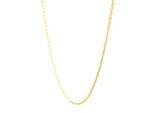 14k Yellow Gold Round Cable Link Chain 0.7mm