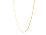 18k Yellow Gold Round Cable Link Chain (0.97 mm)