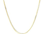 14k TwoTone Double Strand Cable Pendant Chain (1.1 mm)