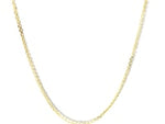 14k Two-Tone Double Strand Cable Pendant Chain (1.10 mm)