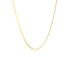 14k Yellow Gold Round Cable Link Chain (1.10 mm)