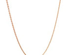 14k Rose Gold Oval Cable Link Chain (0.97 mm)