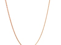 14k Rose Gold Round Cable Link Chain 0.7mm