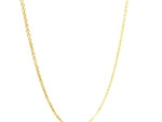 14k Yellow Gold Round Cable Link Chain (1.1 mm)