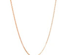 14k Pink Gold Oval Cable Link Chain (0.97 mm)