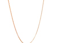 14k Pink Gold Oval Cable Link Chain 0.7mm