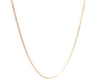 18k Rose Gold Diamond Cut Cable Link Chain (0.75 mm)