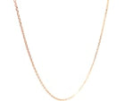 18k Rose Gold Diamond Cut Cable Link Chain (0.75 mm)